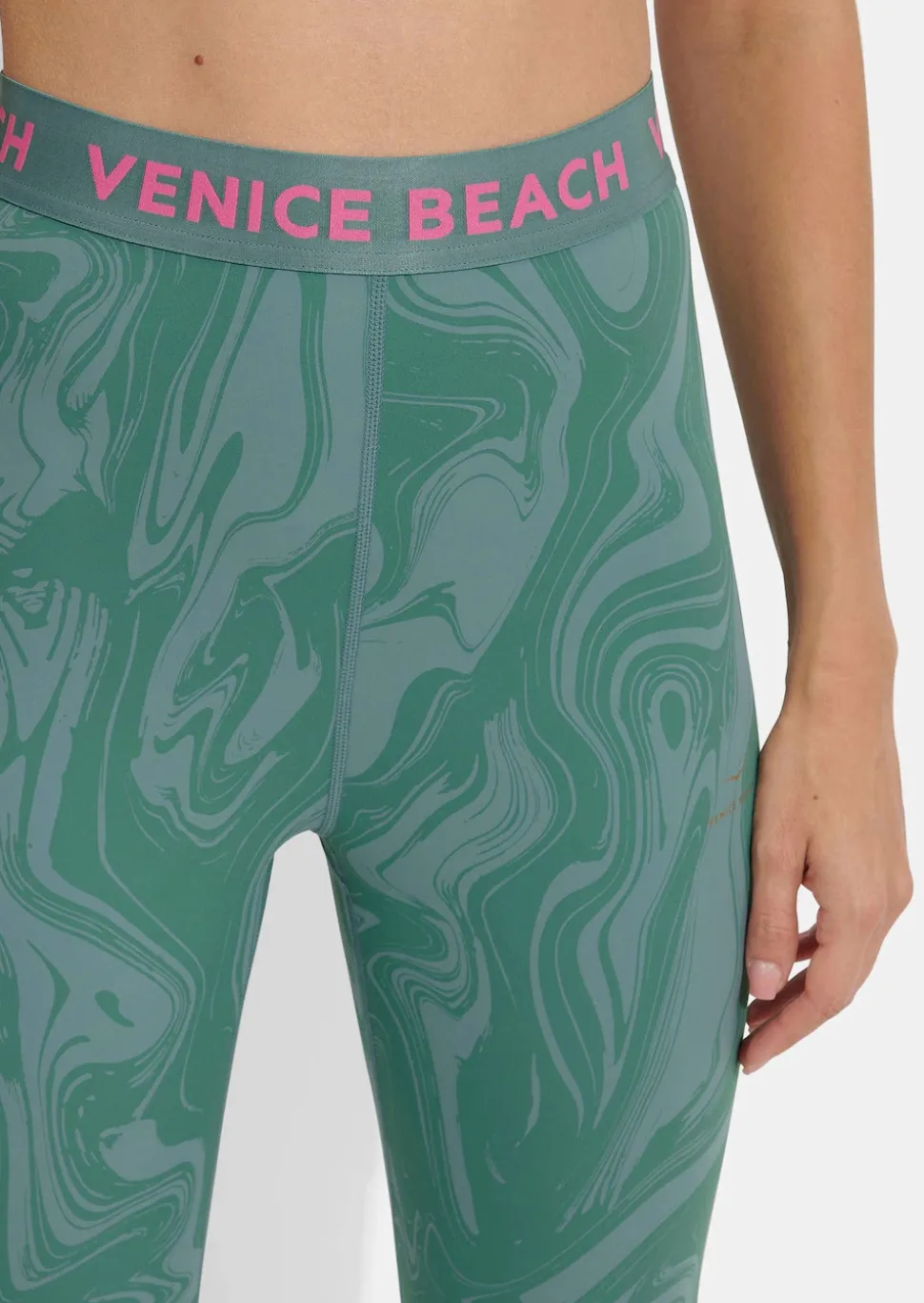 7/8-Leggings mit breitem Bund