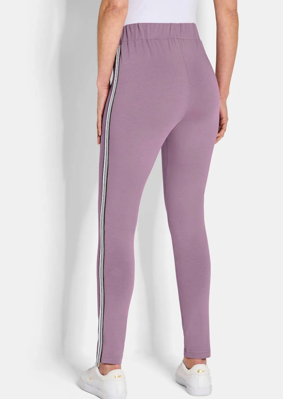 Leggings mit Galonstreifen im Doppelpack