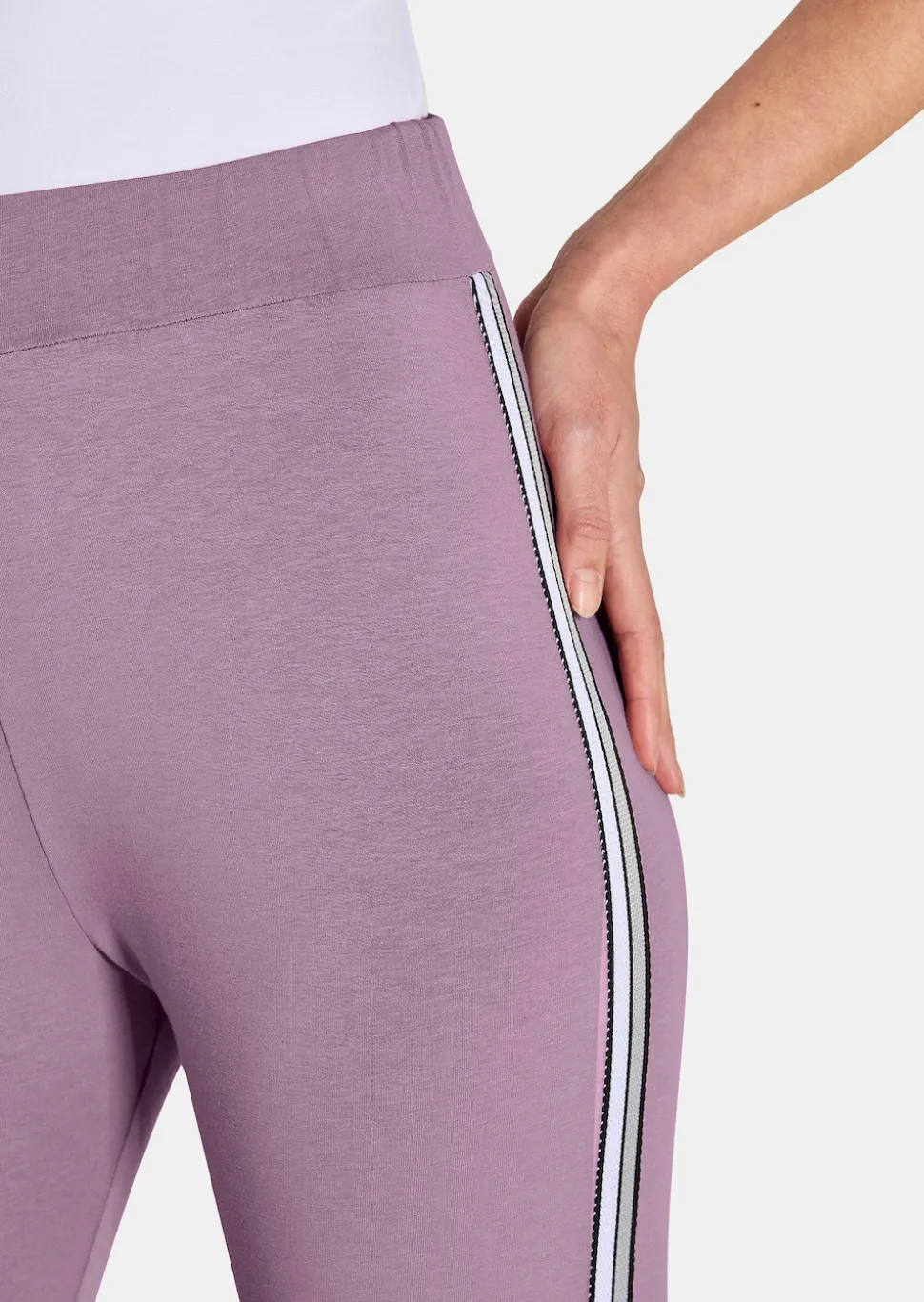 Leggings mit Galonstreifen im Doppelpack