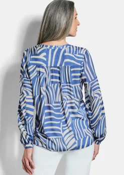 Leichte Bluse aus reiner Viskose