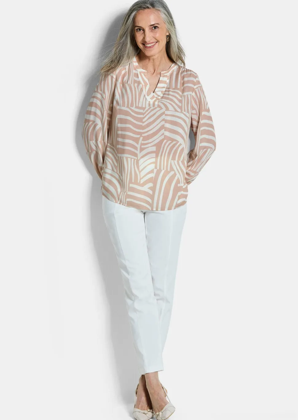 Leichte Bluse aus reiner Viskose