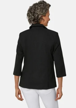 Leichte Blusenjacke in Seersucker-Qualität