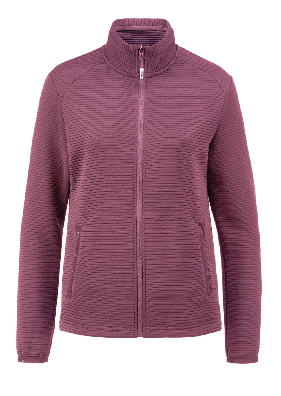 Leichte Freizeitjacke in Querrippenstruktur