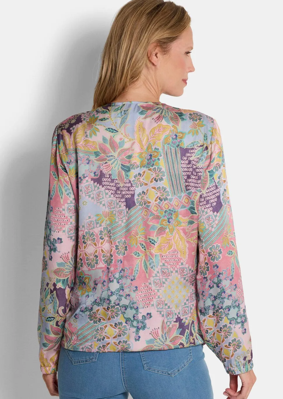 Leichter Blouson aus Viskose-Satin