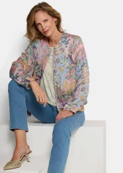 Leichter Blouson aus Viskose-Satin