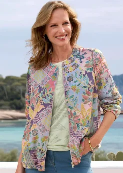 Leichter Blouson aus Viskose-Satin