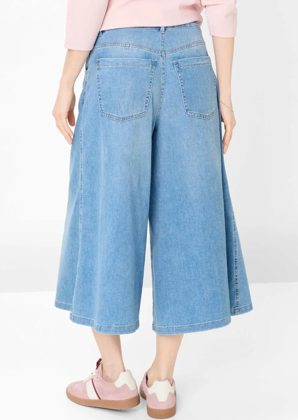 Leichter Hosenrock im Denim-Look