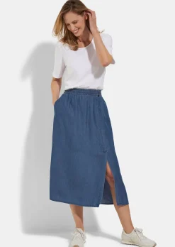 Leichter Sommerrock im Denim-Look