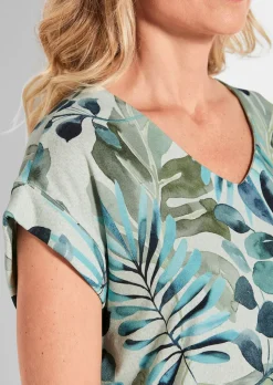 Leichtes Crêpe-Printshirt