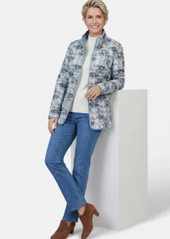 Leichte Wendejacke mit Rautenstepp