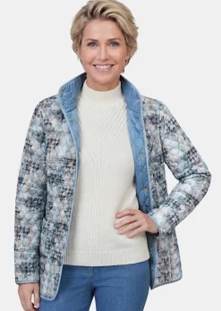 Leichte Wendejacke mit Rautenstepp
