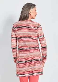 Longjacke in Spitzenoptik