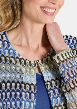 Longjacke in Spitzenoptik