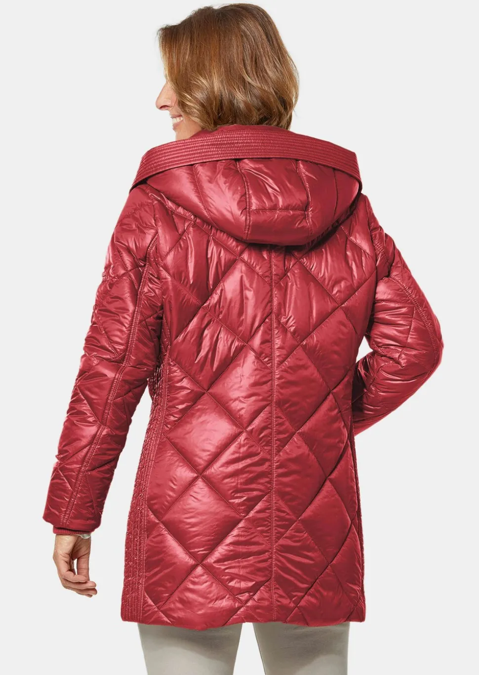 Longsteppjacke mit hübschem Innenfutter