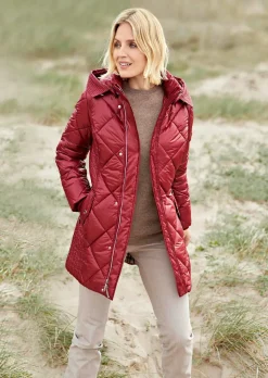 Longsteppjacke mit hübschem Innenfutter