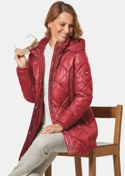 Longsteppjacke mit hübschem Innenfutter
