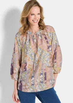 Luftige Bluse mit Viskose