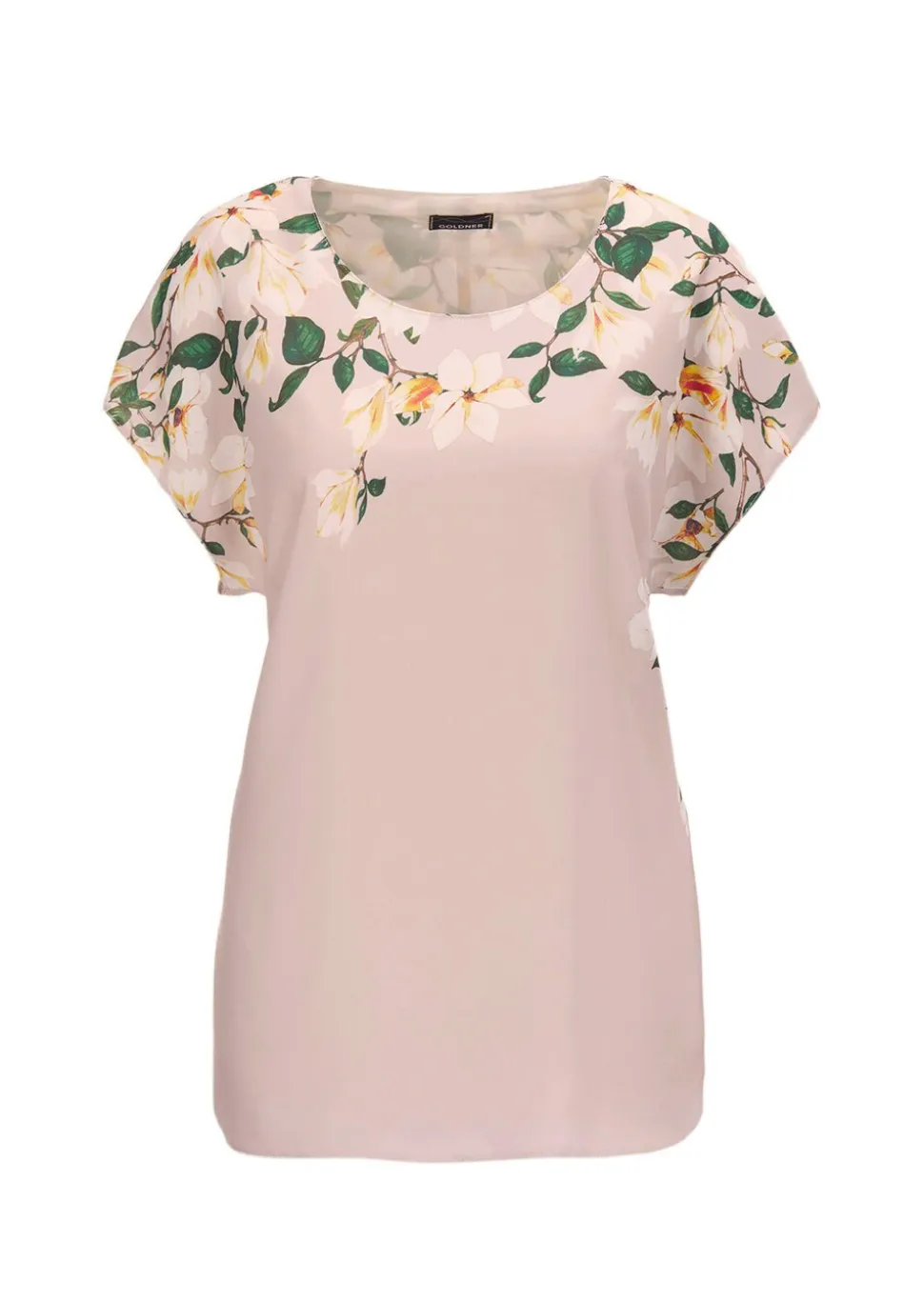 Luftige Chiffonbluse mit floralem Druck