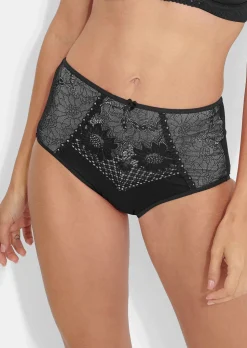 Maxislip aus Microfaser mit Spitze