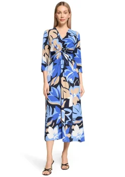 Midikleid aus Slinky-Jersey mit Raffung