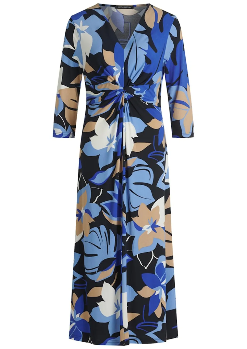 Midikleid aus Slinky-Jersey mit Raffung