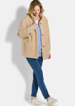 Modische Jacke mit Strickbündchen
