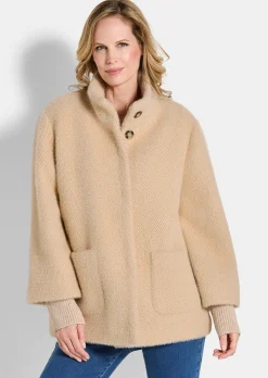 Modische Jacke mit Strickbündchen