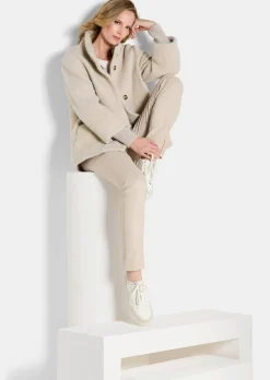 Modische Jacke mit Strickbündchen