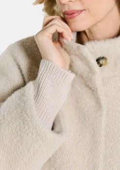 Modische Jacke mit Strickbündchen