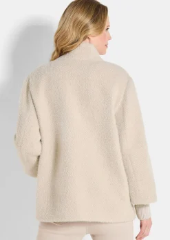 Modische Jacke mit Strickbündchen
