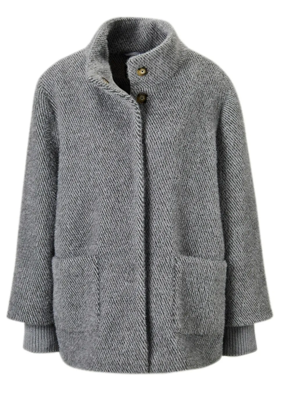 Modische Jacke mit Strickbündchen