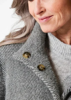 Modische Jacke mit Strickbündchen