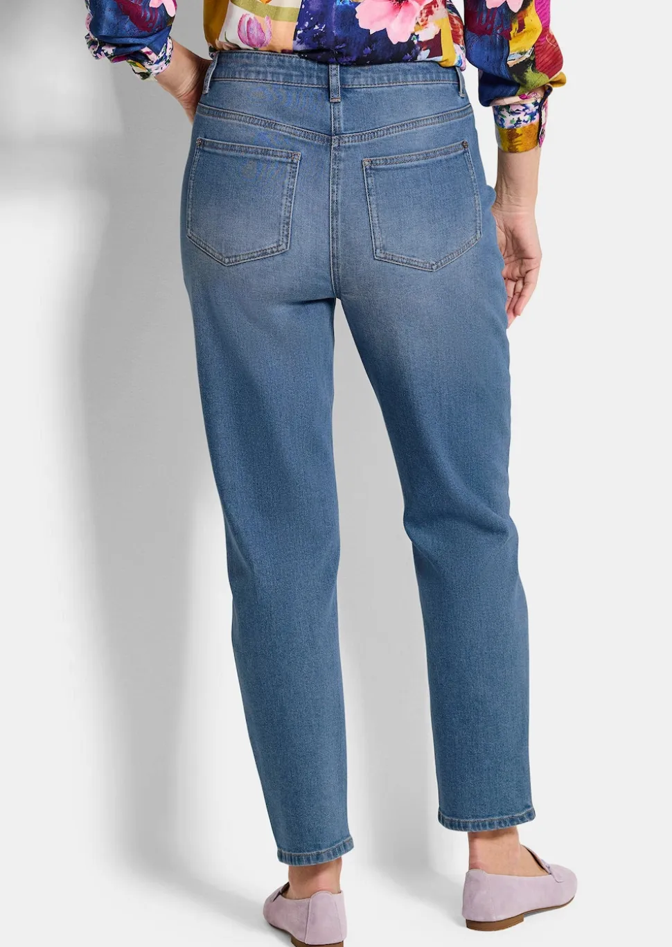 Mom Jeans SARA aus Baumwoll-Stretch