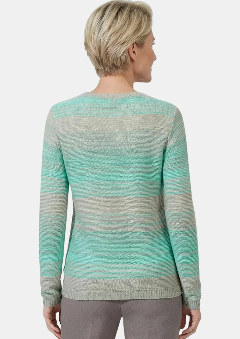 Multicolor-Pullover mit erfrischendem Farbverlauf