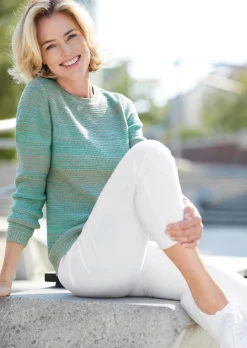 Multicolor-Pullover mit erfrischendem Farbverlauf