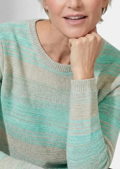 Multicolor-Pullover mit erfrischendem Farbverlauf