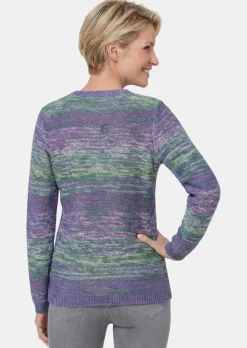 Multicolor-Pullover mit erfrischendem Farbverlauf