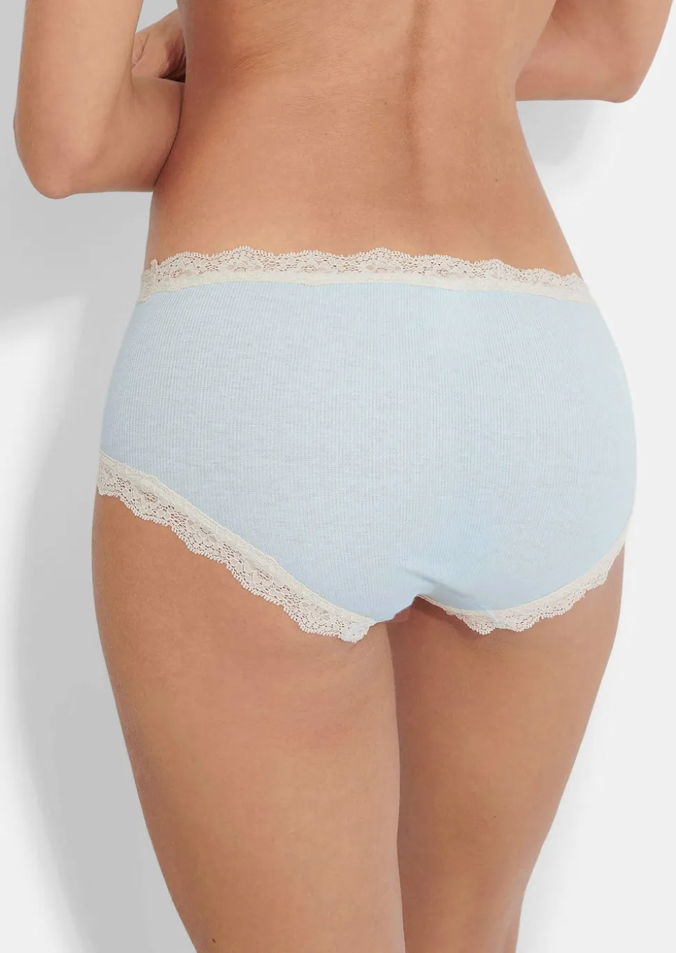 Nahtloser Taillenslip mit Spitze