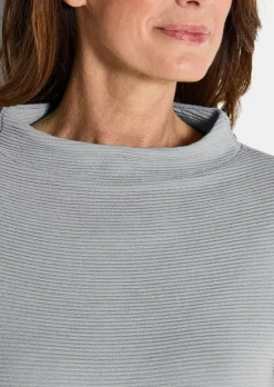 Ottoman-Sweatshirt mit Turtleneck