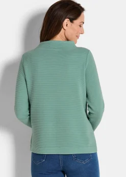 Ottoman-Sweatshirt mit Turtleneck
