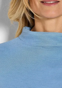 Ottoman-Sweatshirt mit Turtleneck