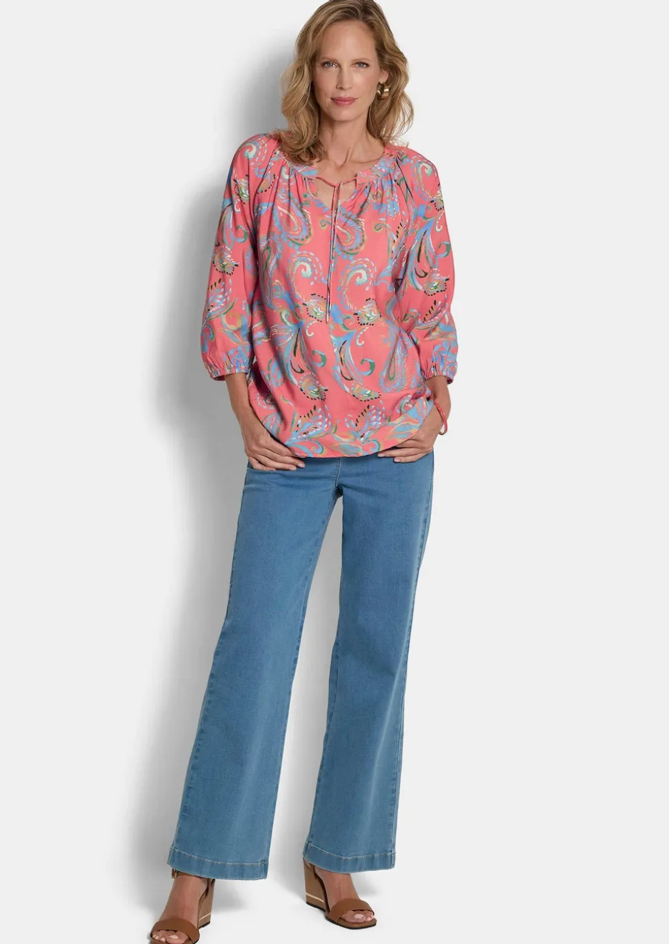 Paisley-Bluse in weicher Viskoseware