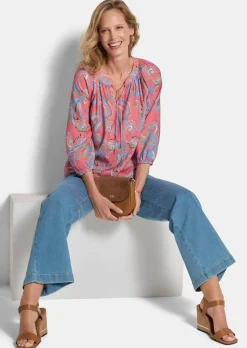 Paisley-Bluse in weicher Viskoseware