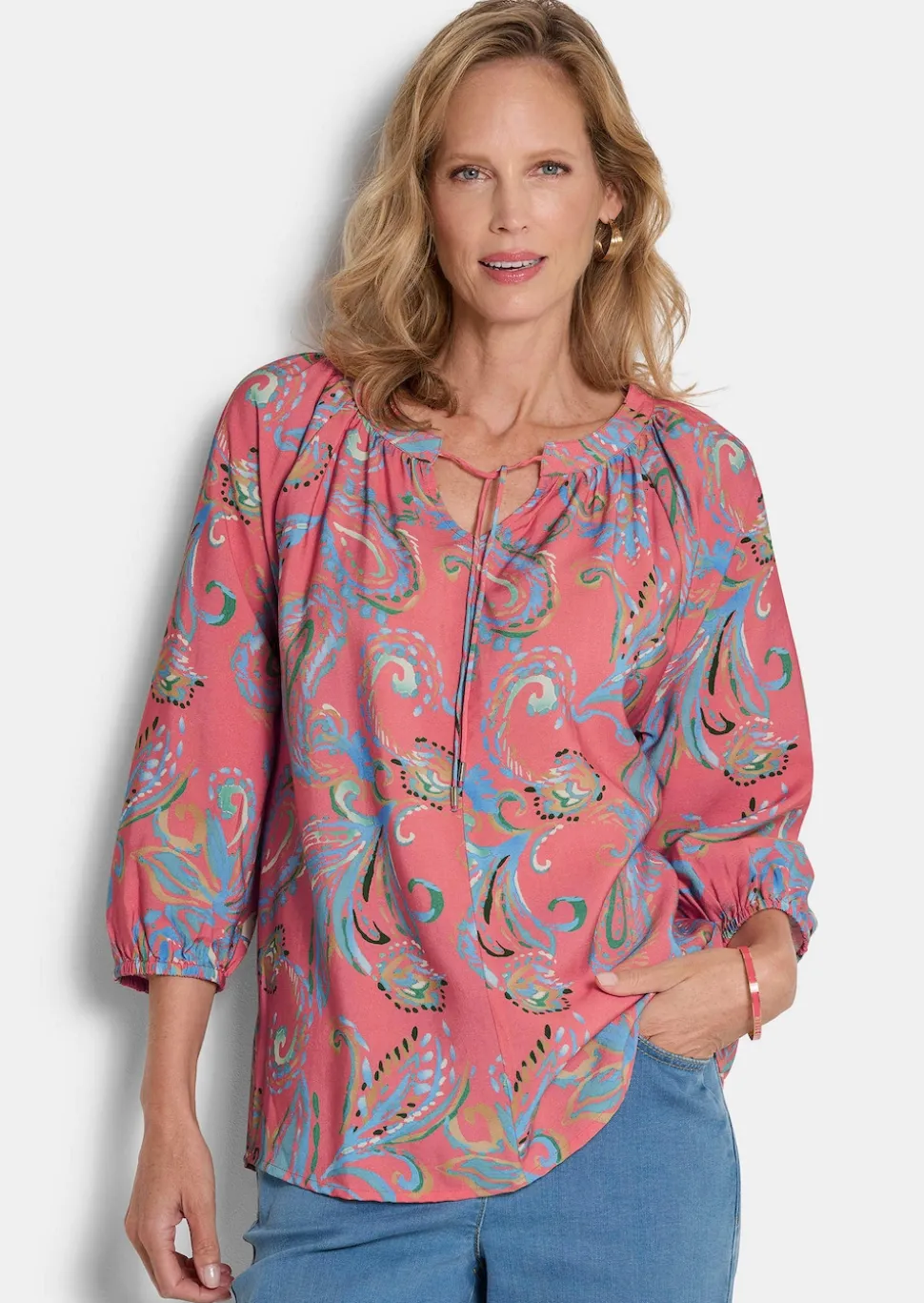 Paisley-Bluse in weicher Viskoseware