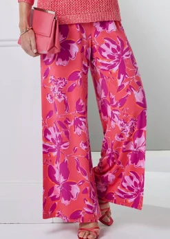 Palazzo-Hose mit sommerlichem Druck