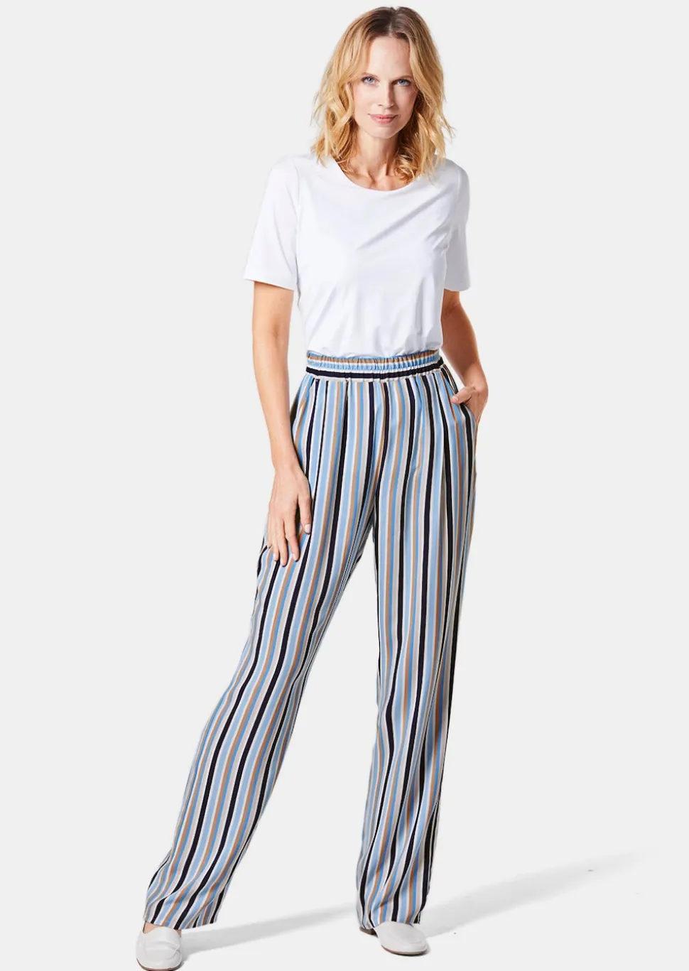Palazzo-Hose mit sommerlichem Druck