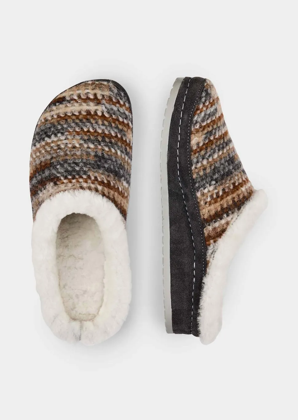 Pantoffel mit Lammfell