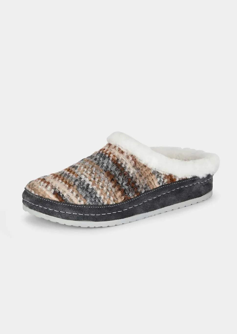 Pantoffel mit Lammfell
