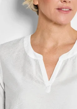 Pflegeleichte Bluse aus Seersucker