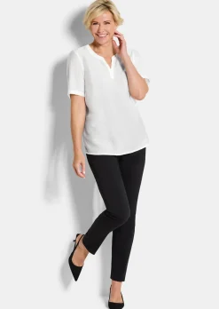 Pflegeleichte Bluse aus Seersucker